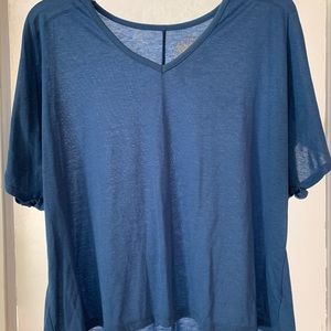 Blue loose fitting t-shirt